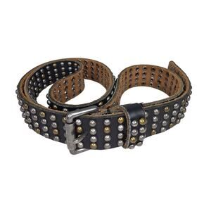 J.CREW STUDDED 1" WIDTH LEATHER BELT – SIZE SMALL – BLACK – 30–36" FIT RANGE